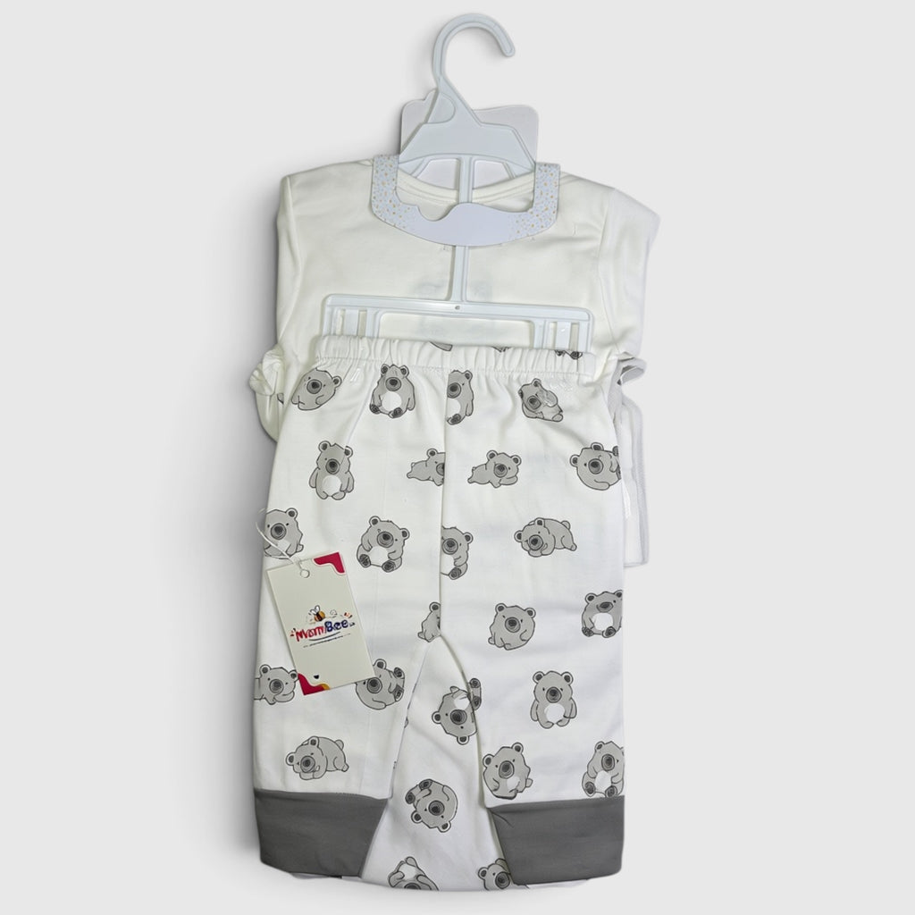 Luxury Newborn Starter Kit Bear Character - 11Pcs