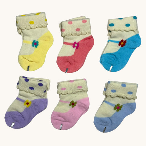 Cute Printed Baby Socks Pair Set