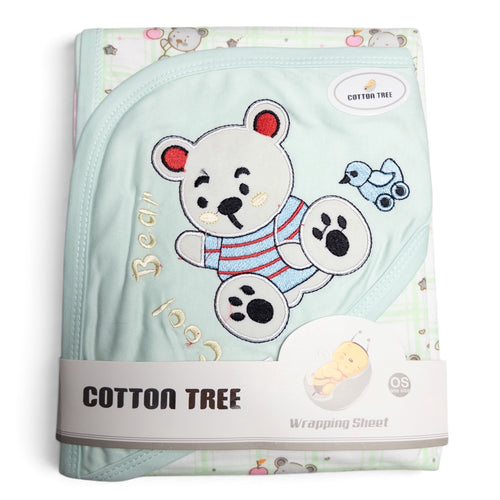 Cotton Tree Printed Panda Baby Shawl & Swaddle